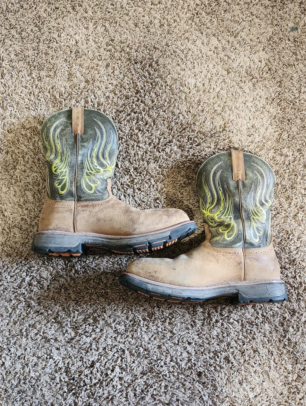 Ariat Workhog Men Mesteno Composite Toe Boots Size 10D Work Shoe